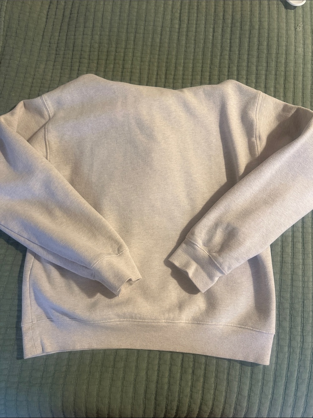 Heathered oatmeal perfect fit Aritzia hoodie - Picture 3 of 3